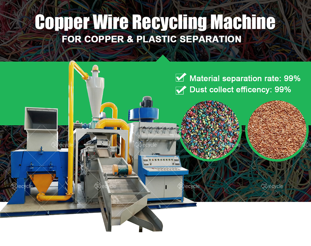 Copper Wire Recycling Machine for Computer Wires within Customer Requirements