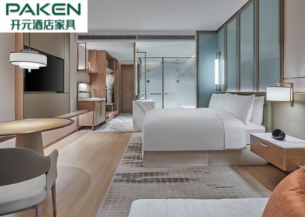 Buy cheap Hotel Groups Five Star Full Set Bedroom Furniture Suites Hilton Design from wholesalers