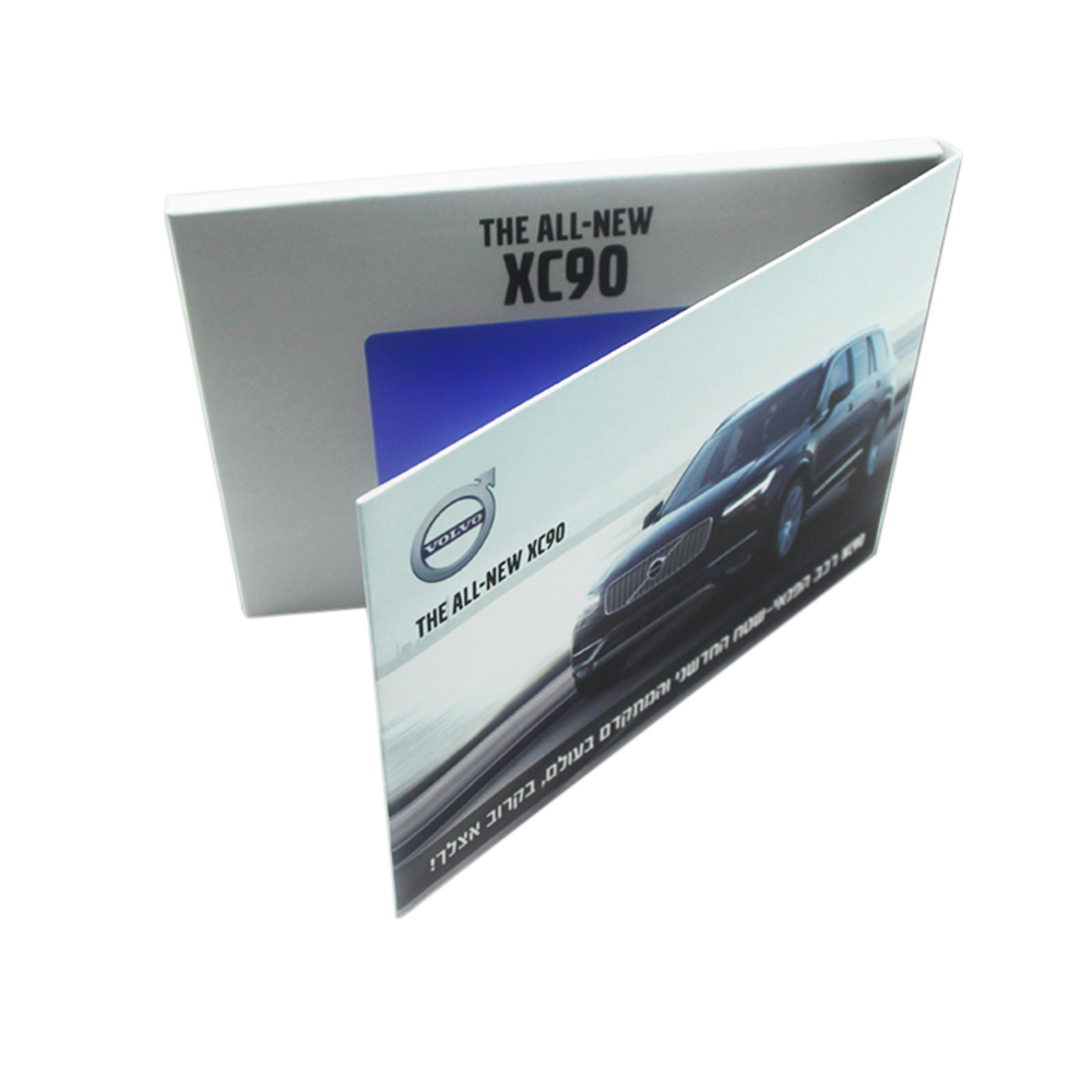 HD 5 Inch Ips Lcd Panel Video Card Advertising Display CMYK Color
