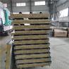 Buy cheap 0.426mm blue corrugated rock wool sandwich roof panel for prefabricated house from wholesalers