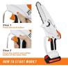 Buy cheap 10 Inch Brushless Motor Cordless Portable Chain Saw Machine For Wood Cutting from wholesalers
