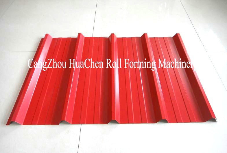 High Capacity 20 M / Min Corrugated Roof Sheet Roll Forming Machine 45# Steel Rollers