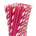 Eco Friendly Drinking Straw Tubes Cocktail Paper Jumbo Straw Sharp End for Party