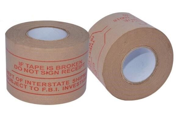 Fiber Reinforced Labelh Tape Label Gummed Kraft Paper Packing Reinforced
