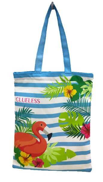 Reusable Long Handle Cotton Net Produce Bag , Cotton Net Shopping Bags For Vegetables