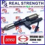 Buy cheap HINO P11C DENSO Diesel Injector Common Rail 095000-0610 095000-0611 23910-1191 from wholesalers