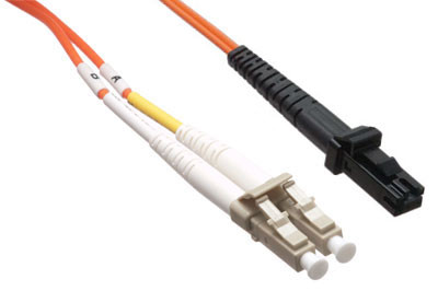 Multimode Fiber Optical Patch Cord 62.5/125um Aqua LSZH Jacket MTRJ Female To MTRJ Female