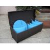 Buy cheap Waterproof Grey Resin Wicker Storage Box For Hotel , 1200*600*650mm from wholesalers