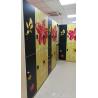 Buy cheap SPA IOT Locker 6 Comparts 3 Column Double Tier Lockers With Print Picture Door from wholesalers