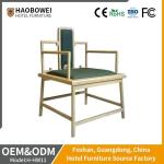Wholesale Chinese Style Durable Solid Ash Wood Armrest Leisure Chair Hotel