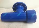 High Pressure Socket Spigot Tee Cement Mortar Lining With Flanged Branch