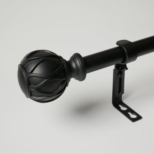 Buy cheap 2m Black Nickel Adjustable Bay Window Curtain Rods from wholesalers