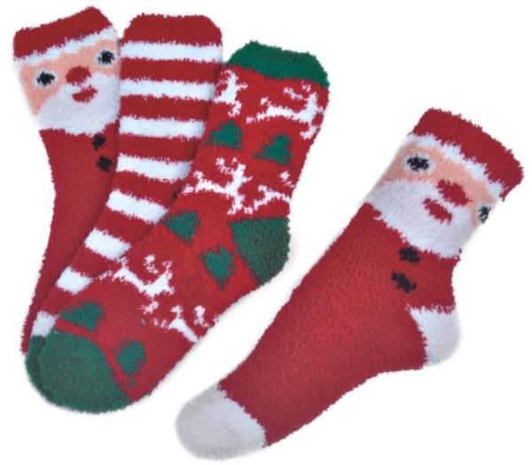 Buy cheap Polyester plush therapy foot spa socks Christmas theme Winter from wholesalers