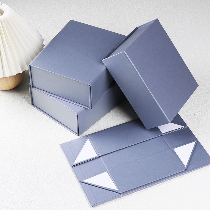 Custom Logo Printed Cosmetic Jewellery Folding Cardboard Box, Christmas Decoration Paper Gift Box