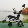 Buy cheap Portable Aluminum Alloy Collapsible Wheelchair With Lamp from wholesalers