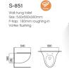 Buy cheap Special Shapes Wall Hung Toilet With Hidden Water Tank And Single Hole from wholesalers