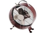 Blue Retro Metal Fan , 9 Inch Electric Air Cooling Mini Oscillating Fan