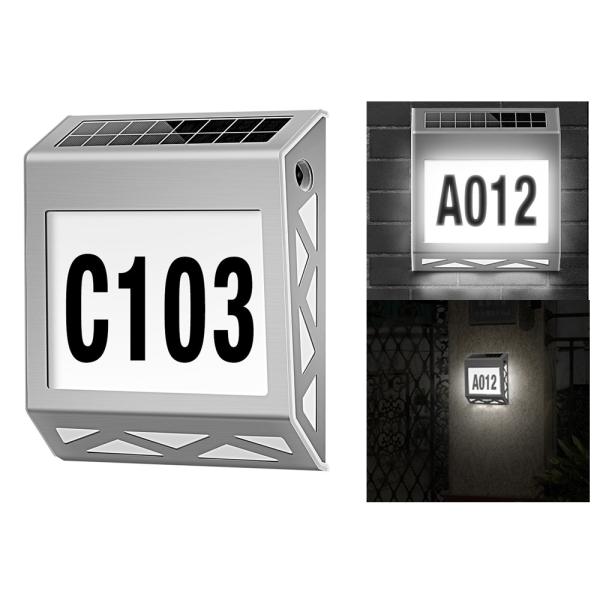 Buy cheap DC 4V Outdoor Solar House Number LED Door Sings Wall Stainless Steel 500mAh from wholesalers