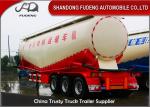 3 Axles 50 M3 dry unloading bulk power cement tanker truck trailer powerful
