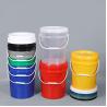 Buy cheap 1-5L Capacity Plastic Wash Bucket Sand Toys Container With Handle Lids Customized Logo from wholesalers
