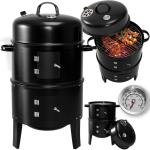 Outdoor Kitchen Trolley Barbecue with 4 Burners Gas BBQ Grill and Flame Safety