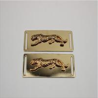 Buy cheap Gold Plated Latest Iron Material Metal Shoelace Charm Leopard Logo Metal Shoe product