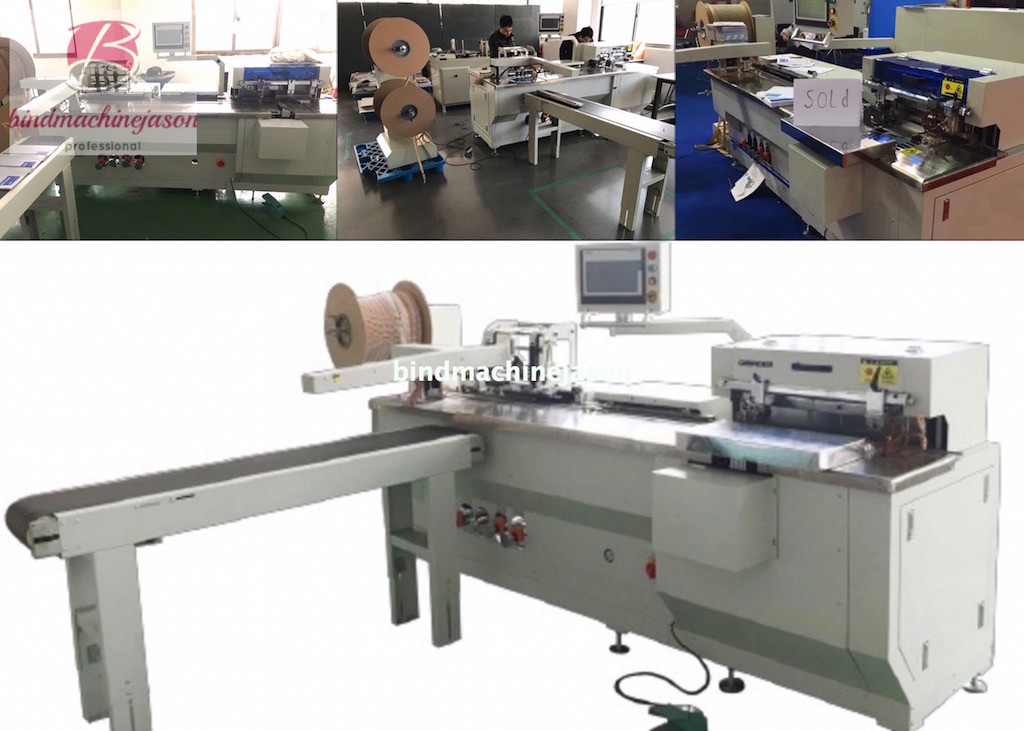Professional comb closing machine PBW580 with hole punch for calendar