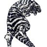 Buy cheap 120D Laser Cut 100% Embroidered Tiger Iron On Patch from wholesalers