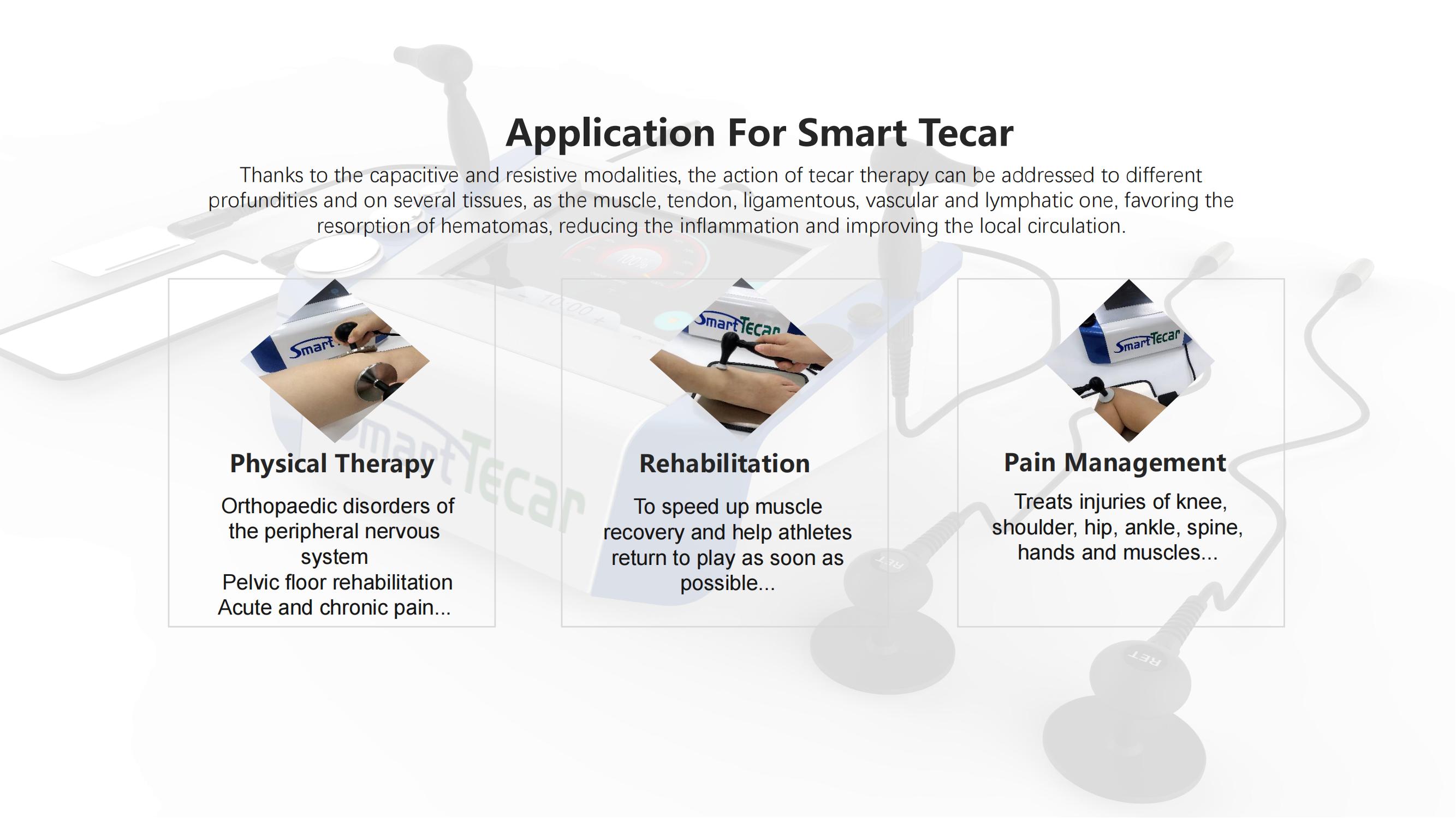 RET CET treatment of muscle recoveryfat burning and fat reductionhigh quality tecar machine shockwave therapy equipment