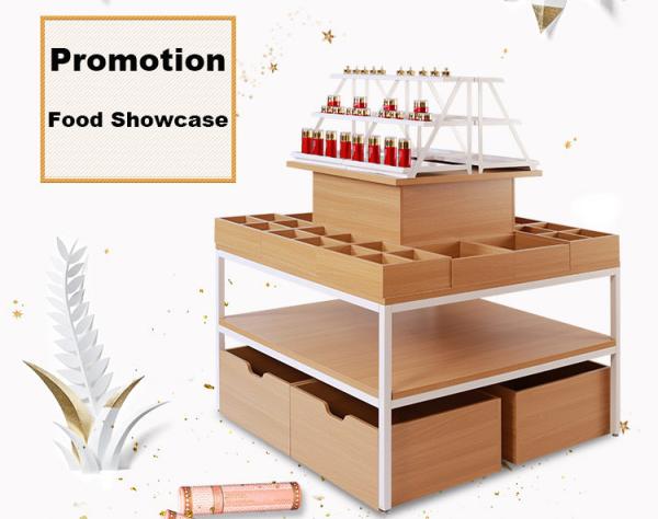 Buy cheap Modern Style Food Store Shelving Shop Display Tables 1000*1000*1350mm from wholesalers