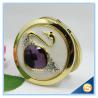 Buy cheap Shinny Gifts Elegant Swan Design Rhinestone Mirror Compact Mirror For Wedding Souvenir from wholesalers