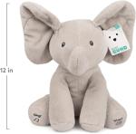 GUND Baby Animated Flappy The Elephant Plush, Singing Stuffed Animal Baby Toy