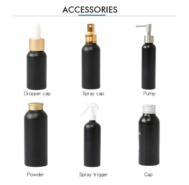 20mm Spray Pump 150ml Aluminum Cosmetic Bottles For Hand Wash