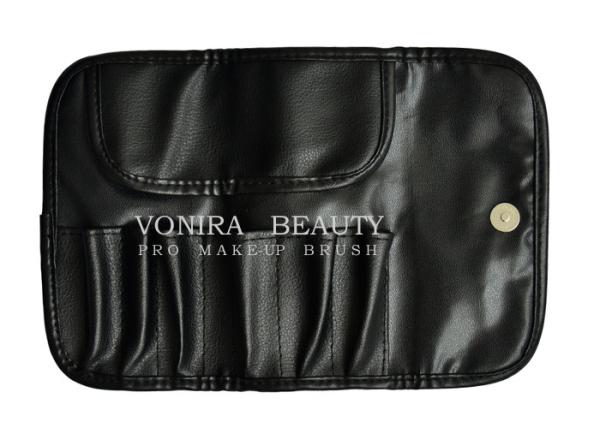 Buy cheap Travel Black Faux Leather Makeup Brush Case Bag Holder Roll Pouch Tool from wholesalers