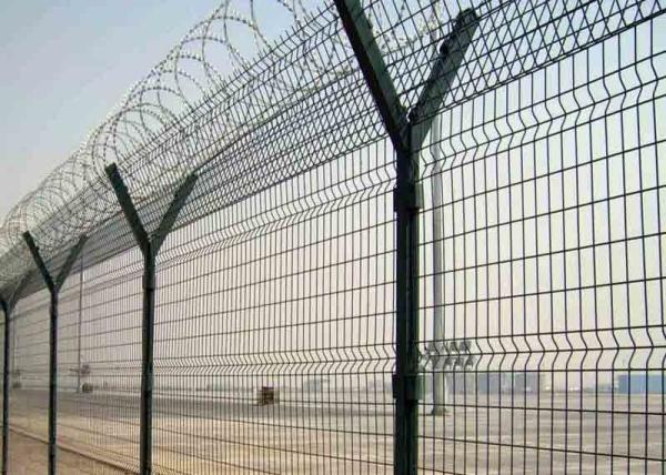 Buy cheap Y Shaped Post 1030mm Height Airport Security Fence With Barbed Wire from wholesalers