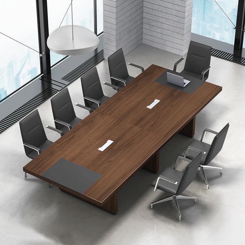 Classic Paint Surface Large Conference Long Table 12 People Meeting Desk
