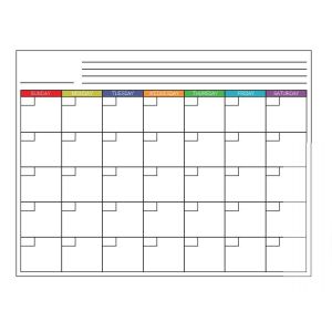 Buy cheap OEM Dry Erase Monthly Magnetic Fridge Calendar Planner Horizontal from wholesalers