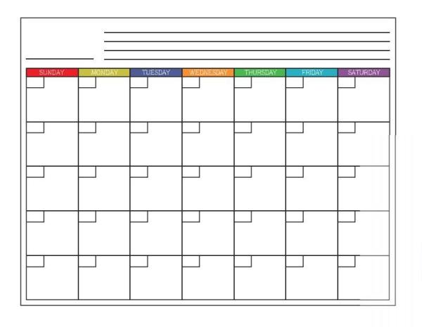 Buy cheap OEM Dry Erase Monthly Magnetic Fridge Calendar Planner Horizontal from wholesalers