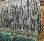 Fluorescent color high quality OEM decorative gimp fringe for curtain decoration