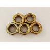 Buy cheap Yellow Zinc Plating M12 Hex Nut 1.25mm Pitch Fastening The Machine Parts from wholesalers
