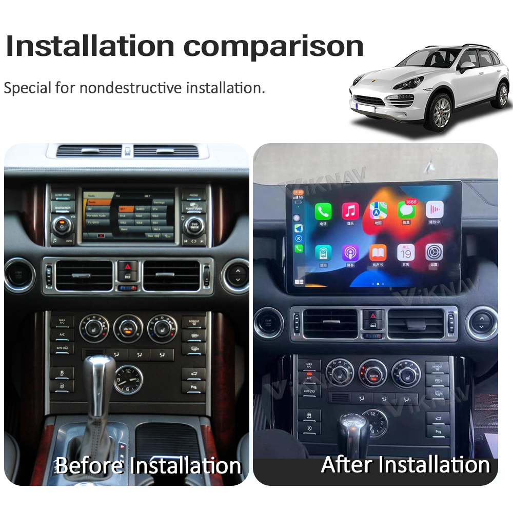 13 Inch Android Auto Head Unit For 2002-2012 Range Rover Vogue GPS Navigation Multimedia Player Wireless Carplay