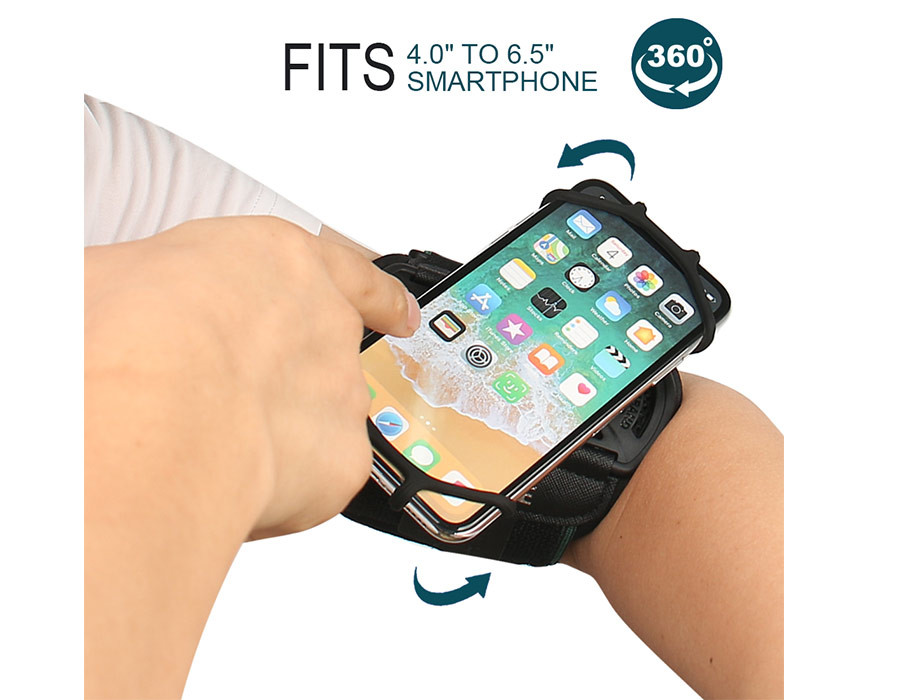 360 Free rotation armband sports arm bag for men and women