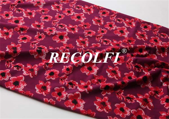 Ice Cold Spandex Nylon Repreve Swimwear Fabric Weft Knitted Digital Printed