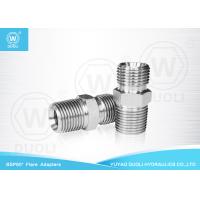 Buy cheap Durable BSP / BSPT Male Straight Hydraulic Tube Fittings 60 Degree Flare product