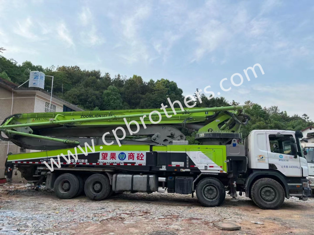 2018 Zoomlion 56m Used Concrete Boom Pump Heavy Equipment Company