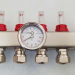 Radiant Floor Heating Manifold Set of Stainless Steel 304 , PEX Radiant Heating
