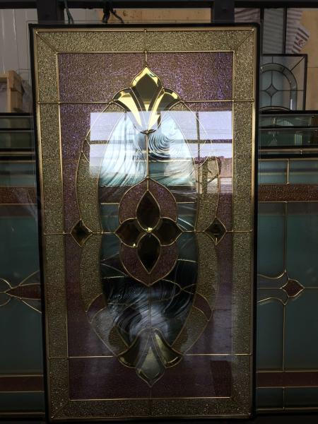 Buy cheap Leaded glass for wooded door from wholesalers