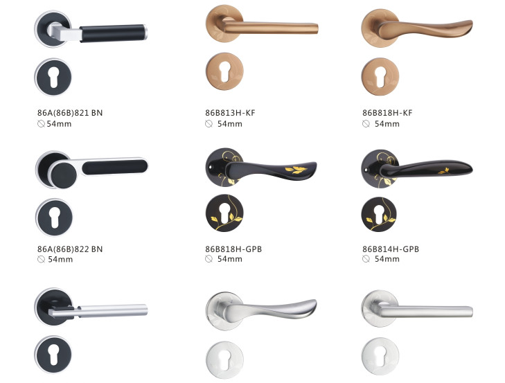 Solid Space Aluminum Security Door Locks 827XBy Solid Aluminum Finishing