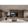 Buy cheap Fadior Modern Stainless Steel TV Cabinet With Vertical Wood Grain Doors And Ample Storage from wholesalers