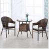 Buy cheap Custom Logo Woven PE Rattan Dining Table and Chairs for Hotel Outdoor Patio Armchair Set from wholesalers